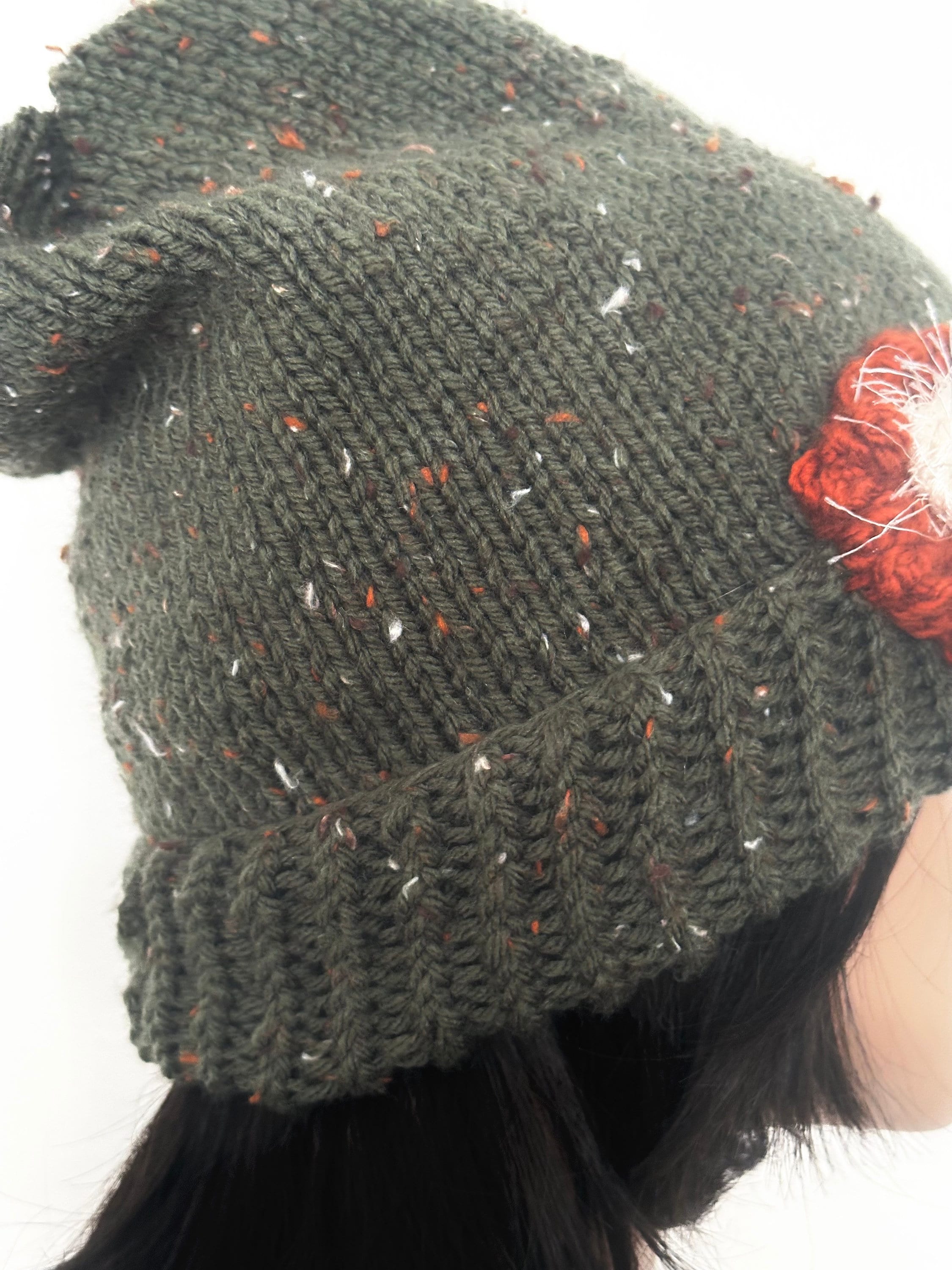 Hand a Knits 2 Love Beanie Hat Army Green Fashion Carhartt Knit Cuff Beanie Hat One Size Army Green A18 ARG  main image 4