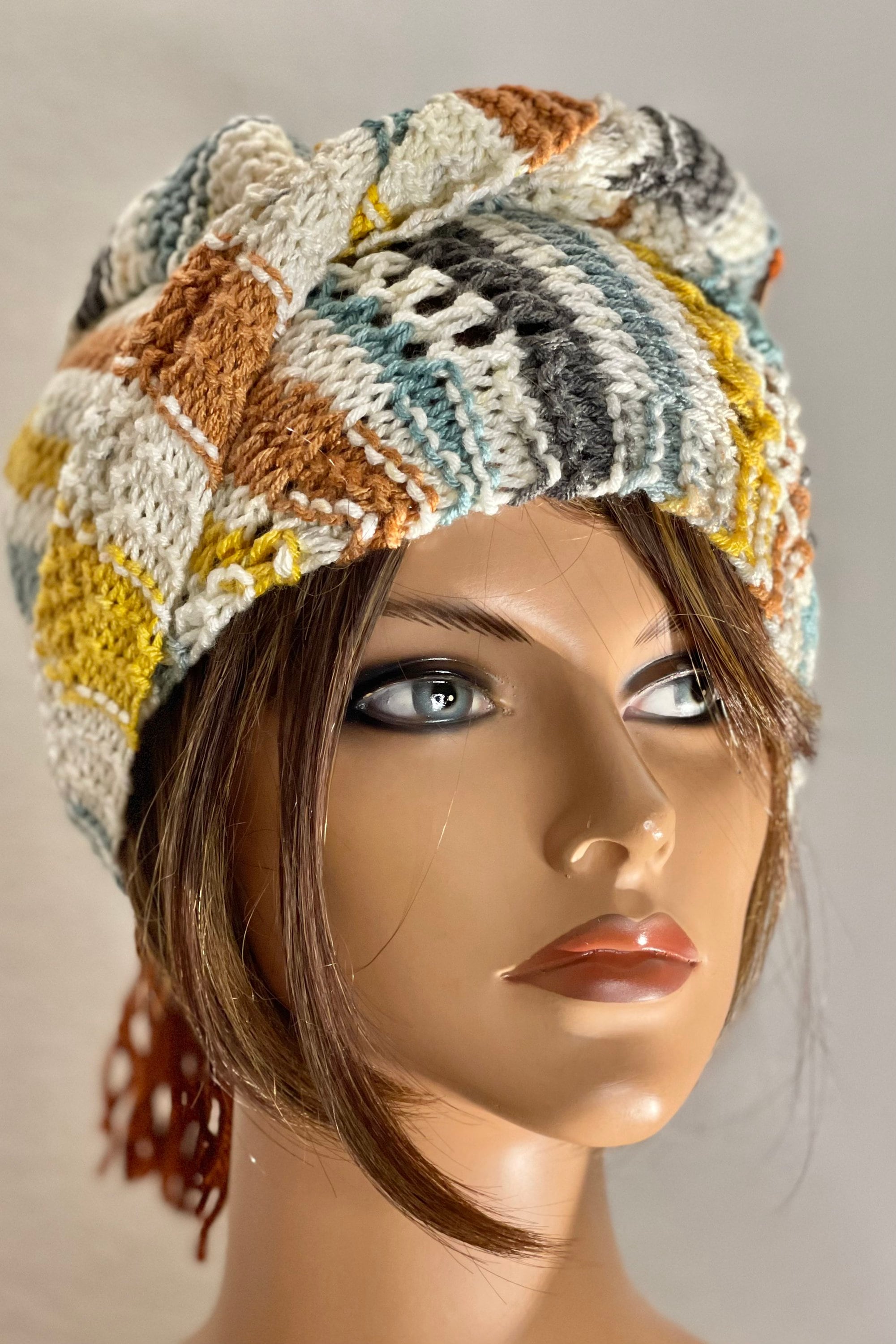 Hand Knits 2 Love Cotton Headband Headwrap Bandana Turban 