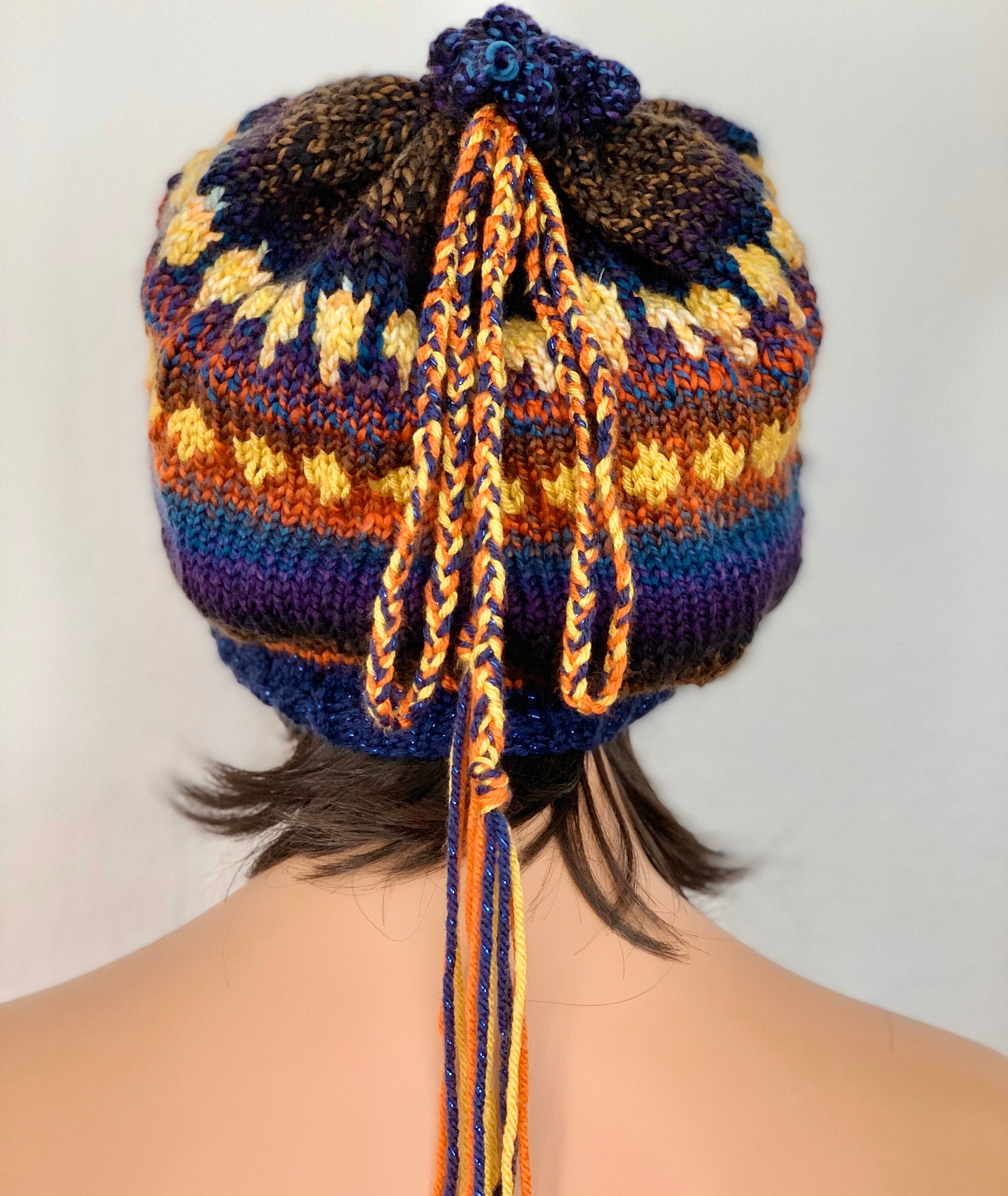 Hand Knits 2 Love Slouch Beanie Hat Beret Cap Tam Fair-isle  display picture 1