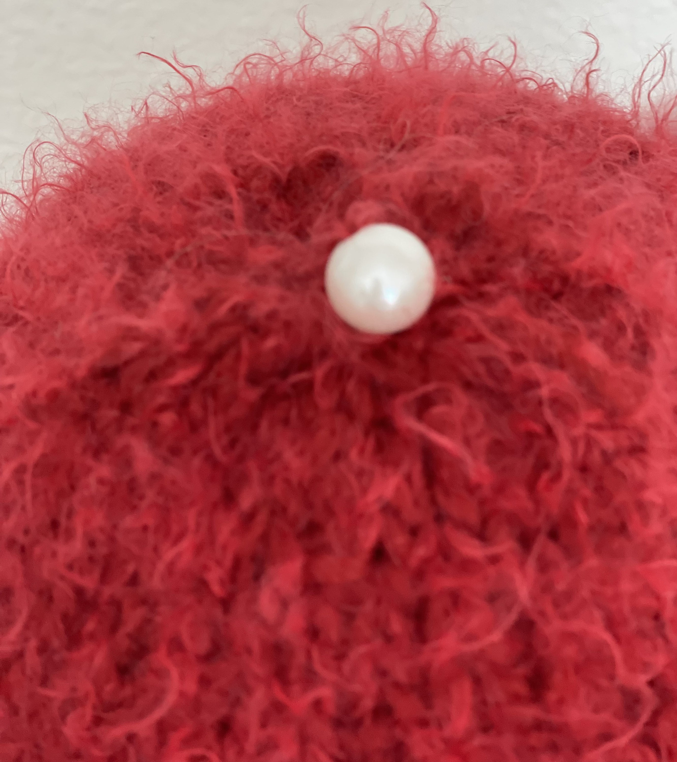 Hand Knits 2 Love Slouch Hat Beanie Cap Flower Pearl  display picture 1