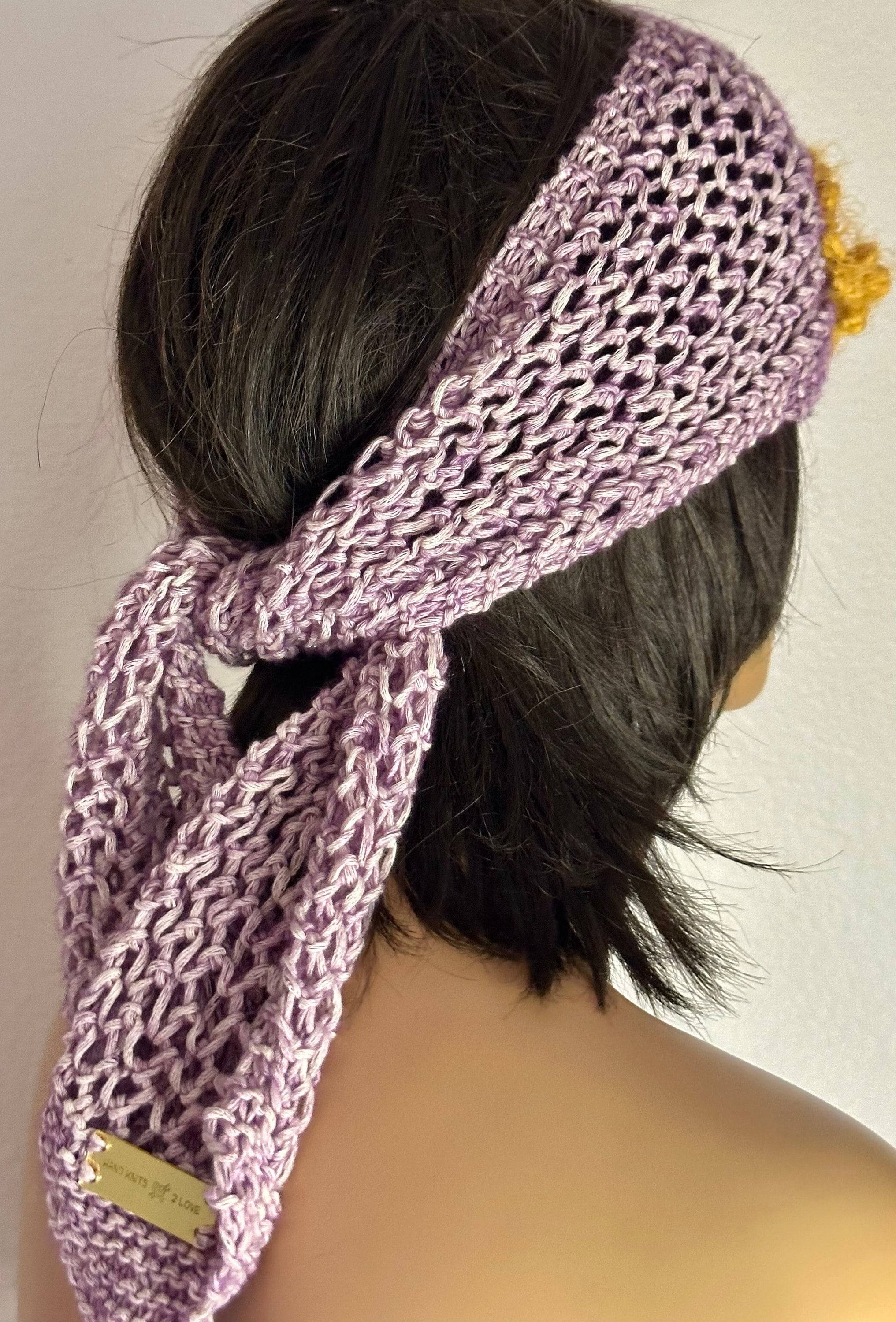 Hand Knits 2 Love Soft Cotton Bandana Headband Turban Scarf  display picture 1