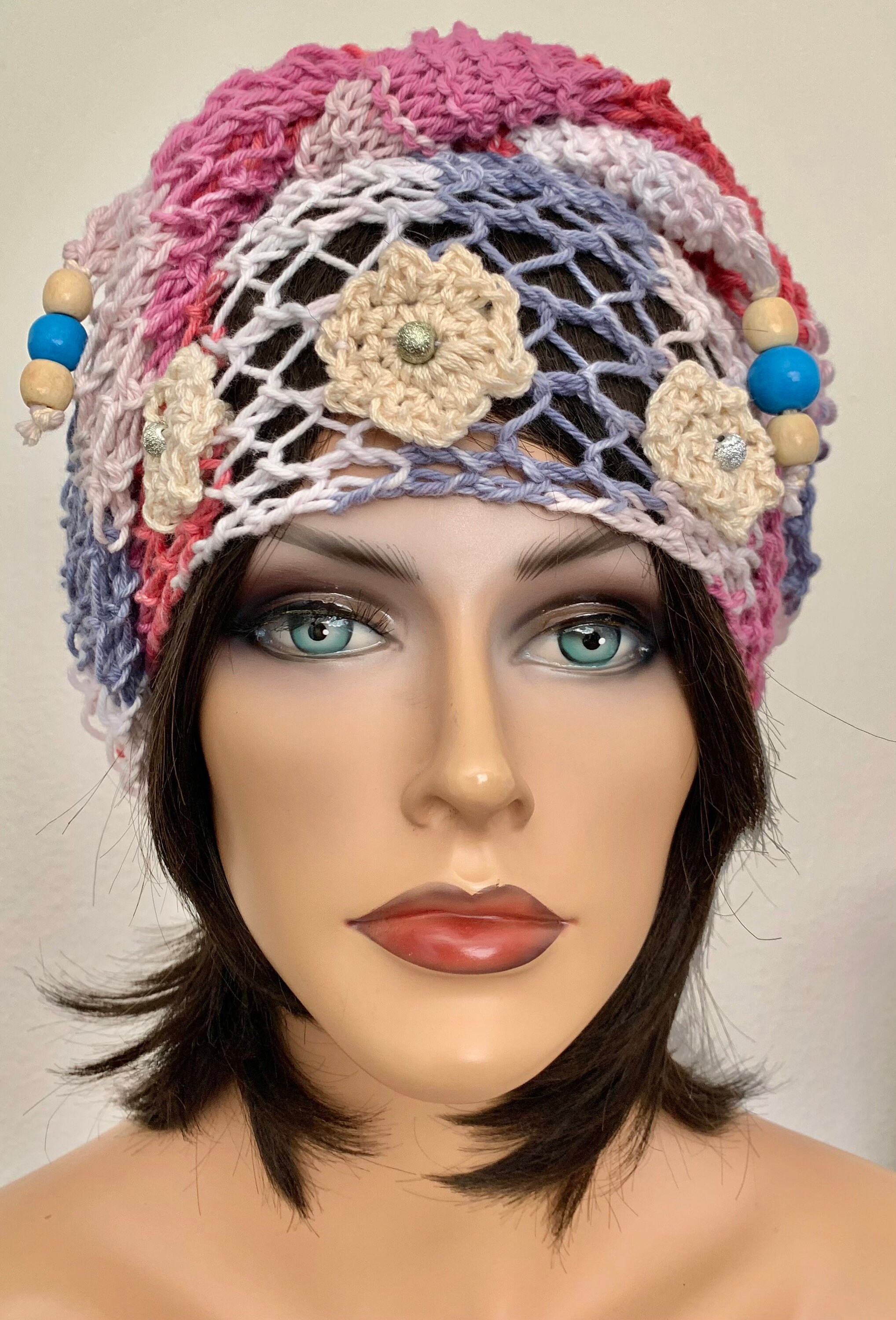 Hand Knits 2 Love Cotton Bandana Scarf Headband Cap Cowl  display picture 3