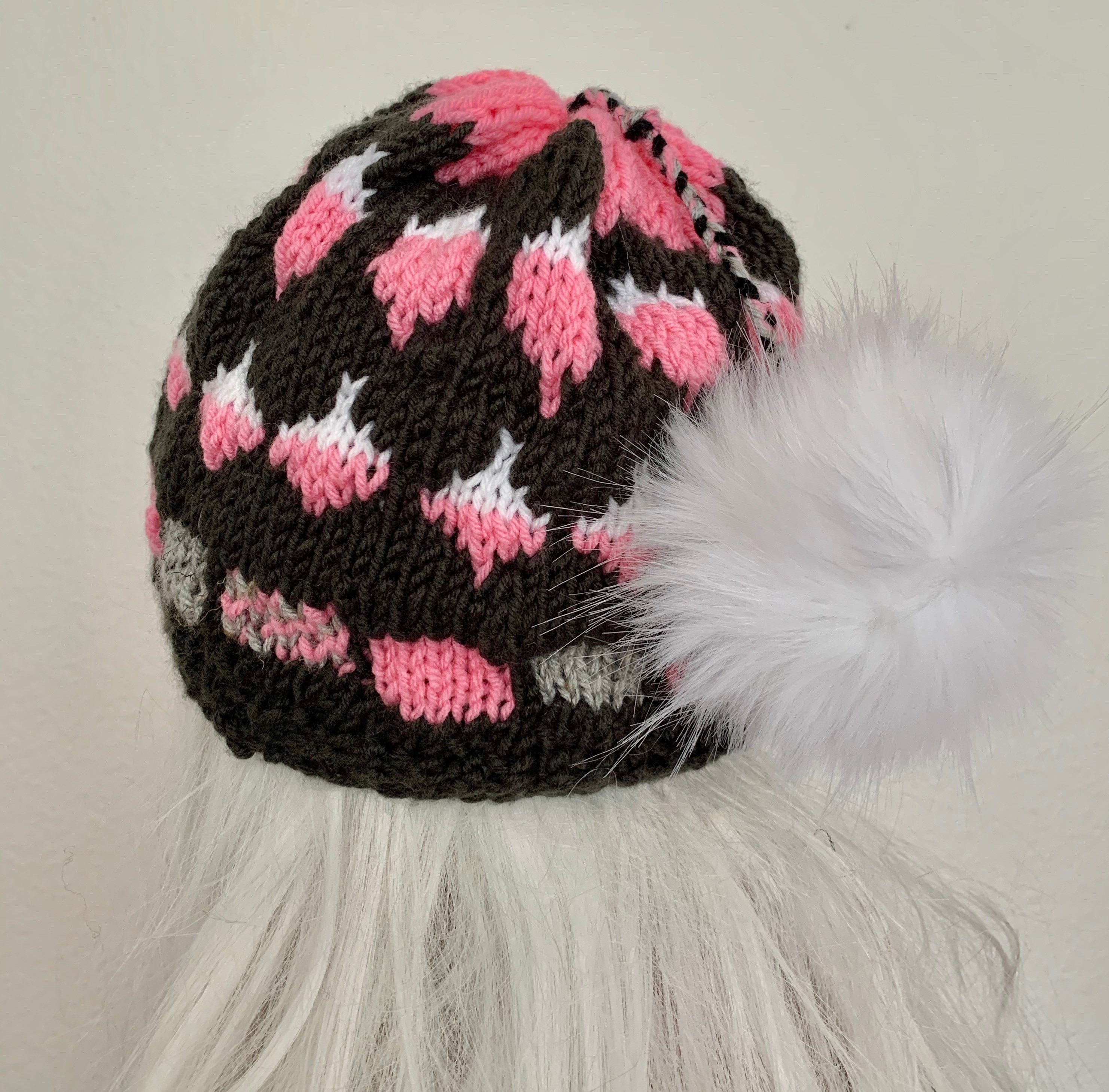 Hand Knits 2 Love Beanie Hat Cap Designer Fashion Fair-isle  display picture 1