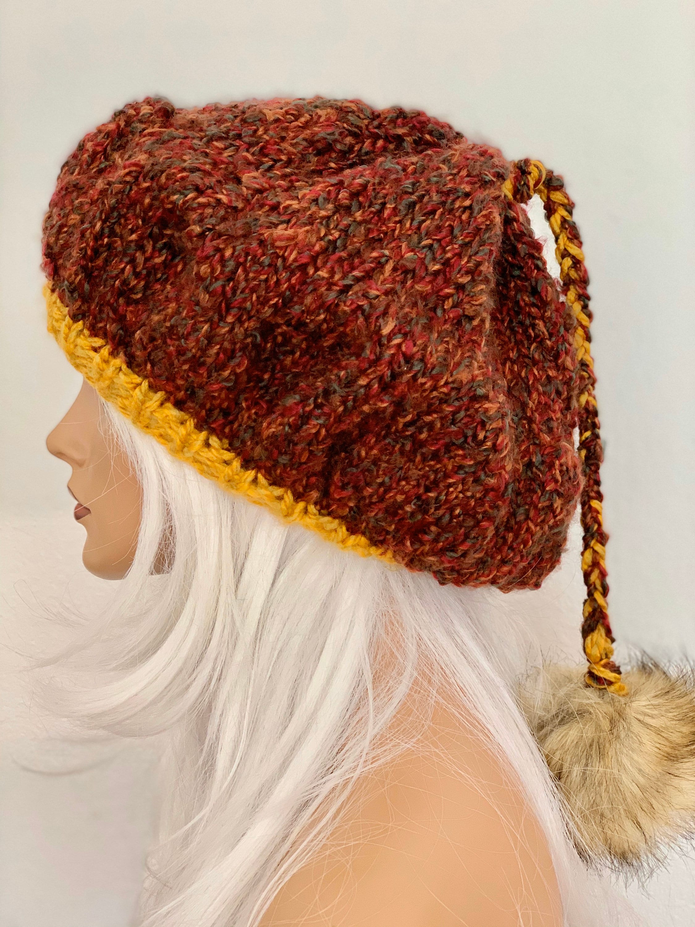 Hand Knits 2 Love Slouch Beanie Hat Beret Cap Tam Designer  display picture 2