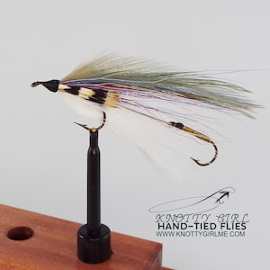 Bicentenial Smelt Tandem Streamer Fishing Fly | Hand-Tied Flies | Trout Flies | Trolling Flies | Fly Fishing | Made in Maine | Gift for Him