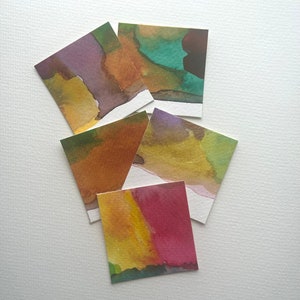 Originele Aquarel Abstracte Kunst Stickers - Abstract Aquarel Stickers - Originele Art Stickers - Scrapbook Stickers - Notebook Stickers