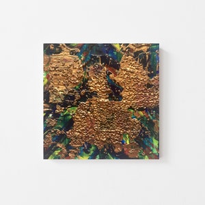 Original Acrylic Abstract Painting - Miniature Abstract Wallart - Original Abstract Acrylic Painting - Miniature Acrylic Painting - 4&quot;x4&quot;