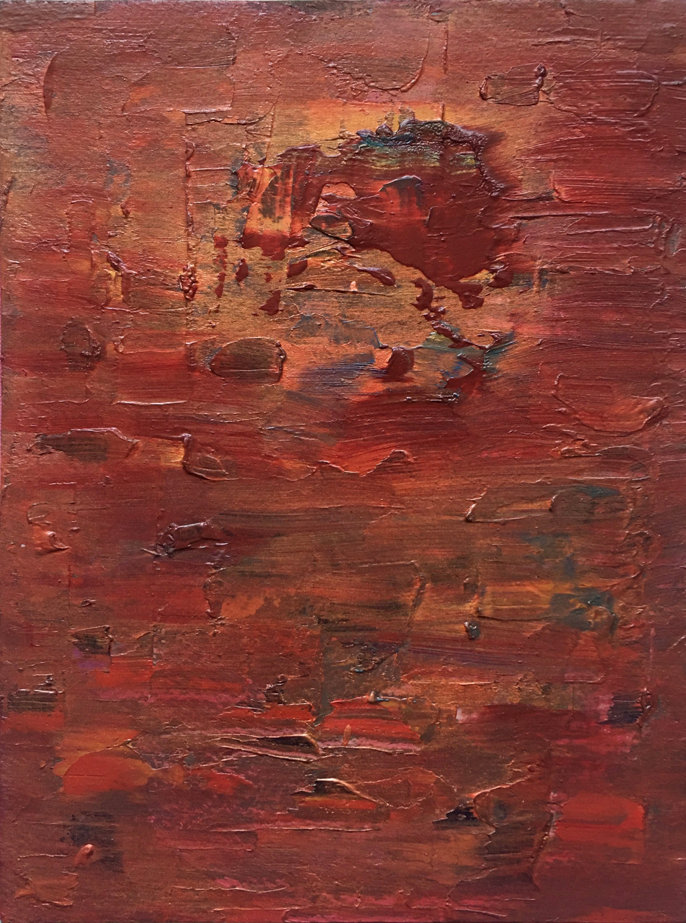 Original Abstract Oil Painting on Canvas Board Palette-knife - Etsy