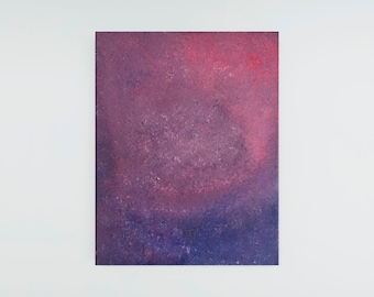 Original Abstract Oil Painting on Canvas - 11x14 Abstract Painting - Pink and Purple Abstract Painting - Original Oil Abstract Painting