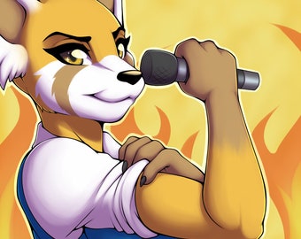 Rage Panda Print