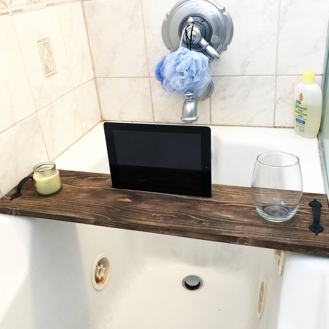 bath tray bed tray ipad holder bath holder home decor Etsy