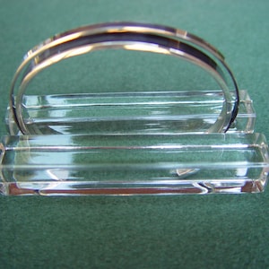 Modernist-type bracelet bangle unisex sterling silver OOAK one of a kind