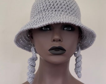 Crochet Bucket Hat for all seasons headwear Simple stitch hat with style and fashion for all gender types handmade hat one of a kind crochet