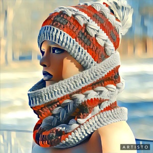 Buffalo Plaid and Plaits HAT Crochet PatternPDF image 3