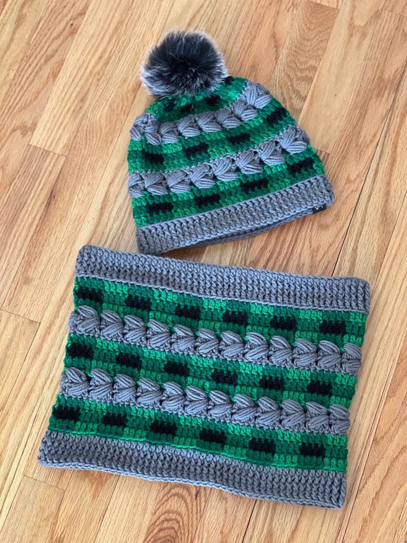 Buffalo Plaid and Plaits HAT Crochet PatternPDF image 6
