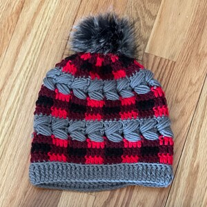 Buffalo Plaid and Plaits HAT Crochet PatternPDF image 2