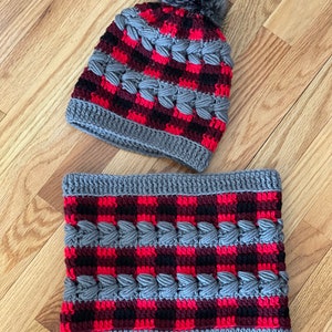 Buffalo Plaid and Plaits HAT Crochet PatternPDF image 5