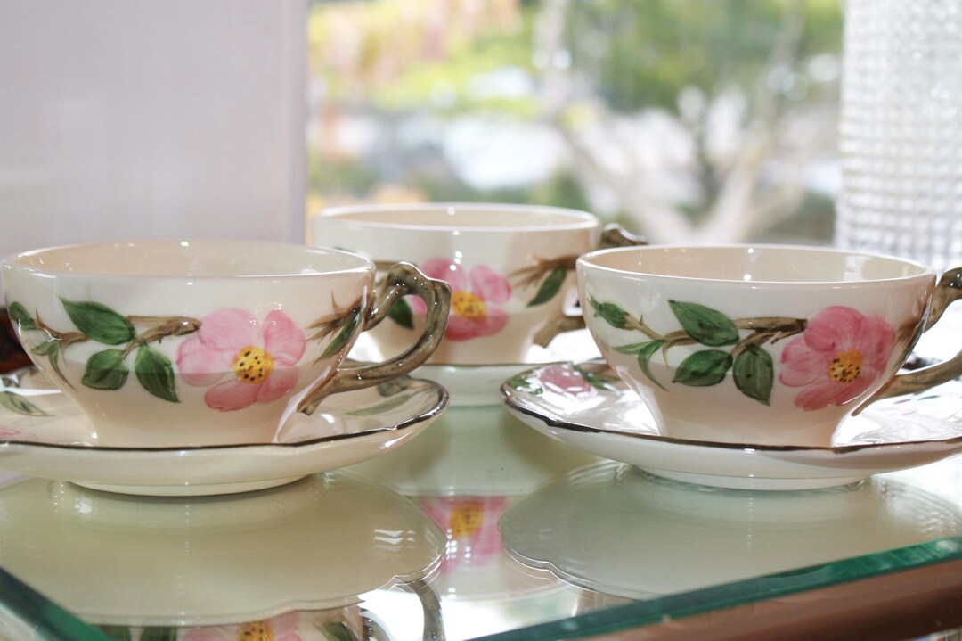Franciscan Desert Rose Cup & Saucer — Mixed Usa/california Backstamps ...