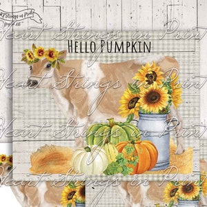 Hello Pumpkin Printable, 8x10 Autumn Sign, Farmhouse Print, Instant Digital Download #1639