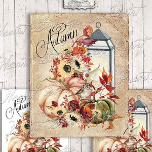 Autumn Printable, 8x10 Pumpkin and Sunflower Sign, Primitive, Farmhouse Print, Instant Digital Download #1832