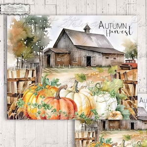 Autumn Harvest Digital Print, 8x10 Art Sign, PNG, Sublimation, Printable Wall Art, Primitive, Instant Download #2108