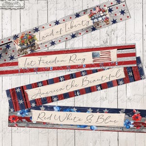 Americana-miniborden, blokkunstontwerpen, jpg, png, planksitters, primitief, collageblad en individuele afbeeldingen, digitale download #2564