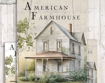 American Farmhouse, Digital Print, 8x10 Wall Art, Masked PNG, Sublimation, Printable, Primitive, Instant Download #1138