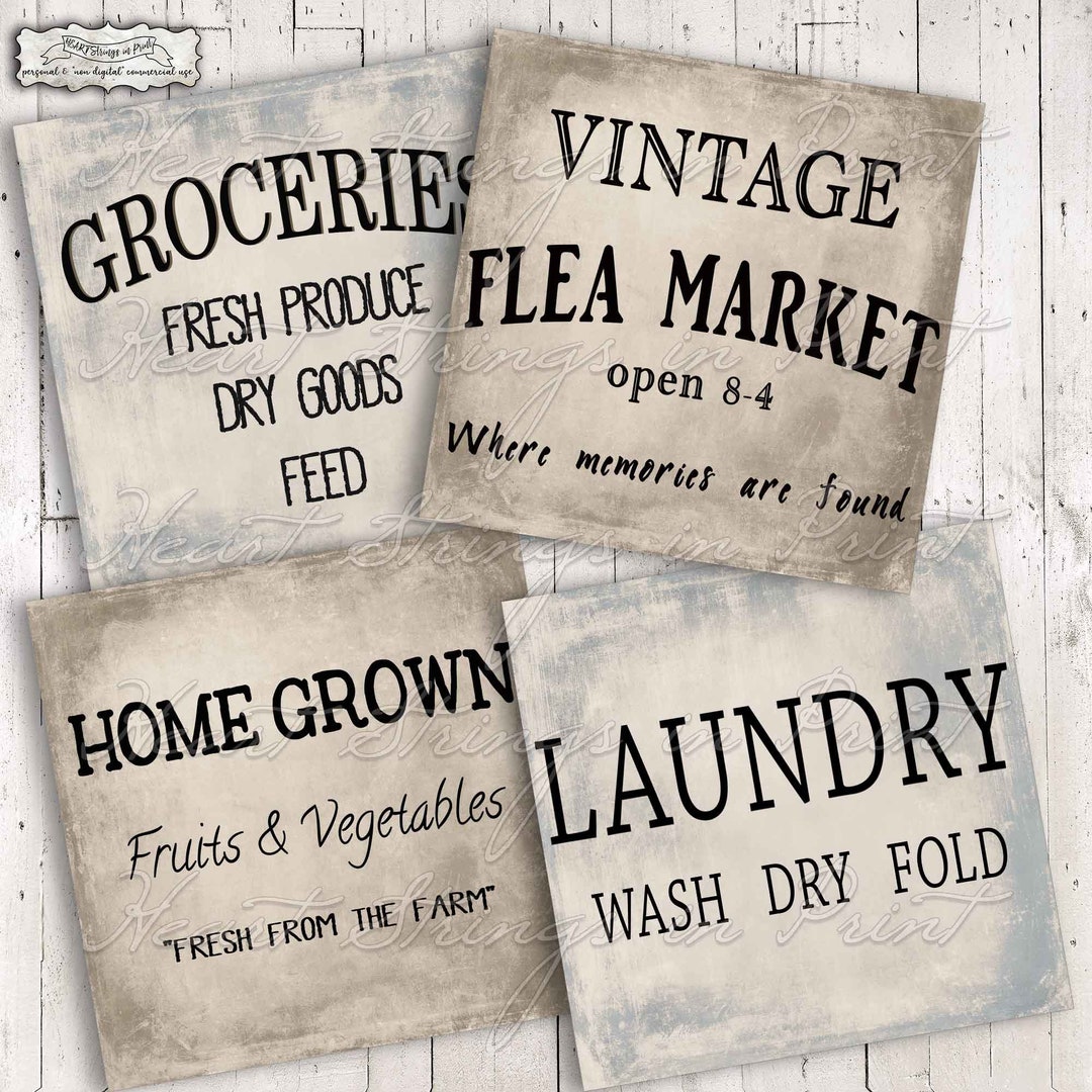 Farmhouse Sayings Printable, Coaster Designs, 4x4 Collage Sheet ...