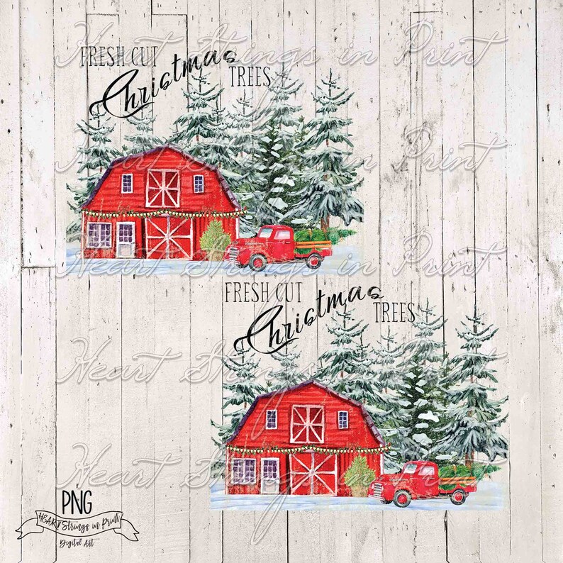 Fresh Cut Christmas Trees Printable Primitive Print 8x10 - Etsy