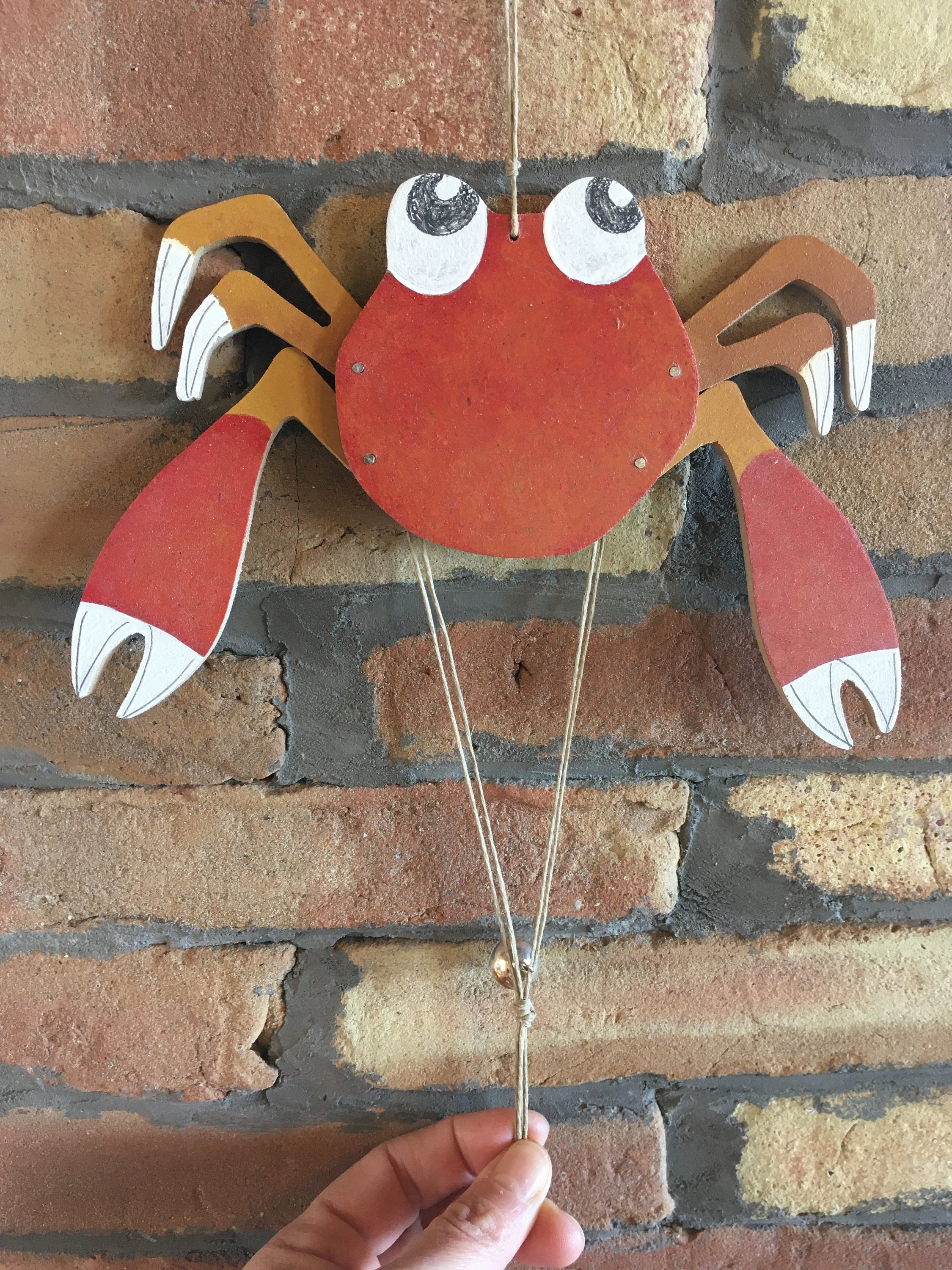 Puppet crab wooden toys puppets wooden toys crab Etsy
