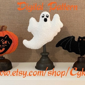 Halloween Punch Needle Digital Pattern Bowl Fillers/Oil Can Toppers