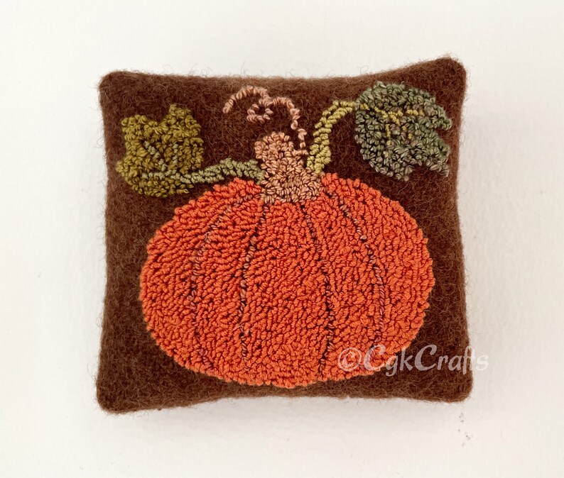 Thanksgiving Punch Needle on Wool Bowl Fillers Paper Pattern - Etsy