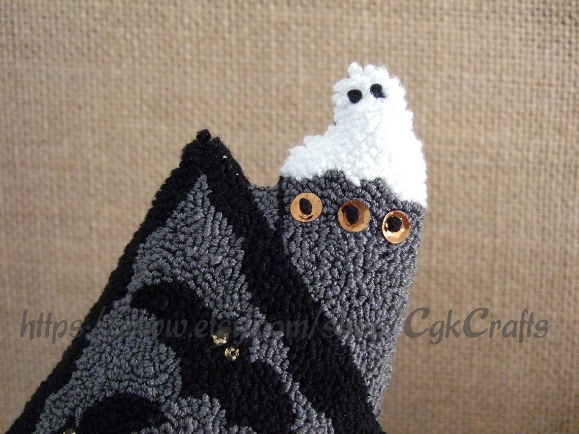 Haunted House Halloween Punch Needle Digital E Pattern Etsy