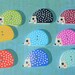 HEDGEHOG BUTTONS,Craft Buttons,SEWING Notion,2 Hole Hedgehog Button,25mm x 16mm HedgeHog Buttons,10 piece button set,Scrapbook Buttons