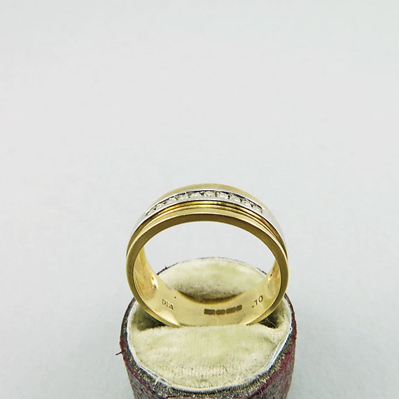 Vintage 9ct Gold And Diamond Ring Solid Gold Ring… - image 3