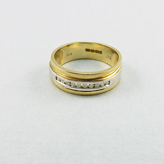 Vintage 9ct Gold And Diamond Ring Solid Gold Ring… - image 5