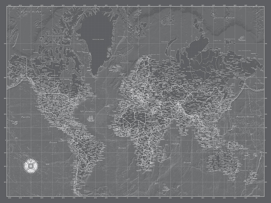 WORLD MAP Map of the World World BLUEPRINT Map World Map | Etsy