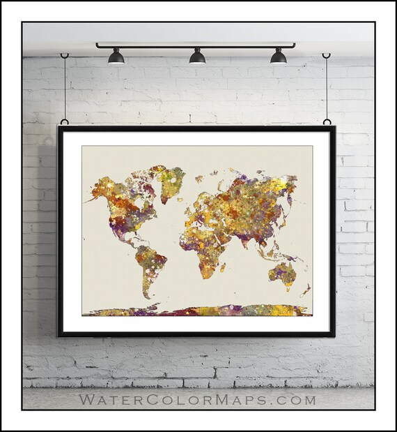WORLD MAP Map of the World Large World Map World Map  Etsy