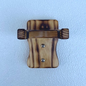 Guitar Wall Hanger, Wall Mount, Holder ***Burnt Ash Hardwood*** Mounting Screws Included***