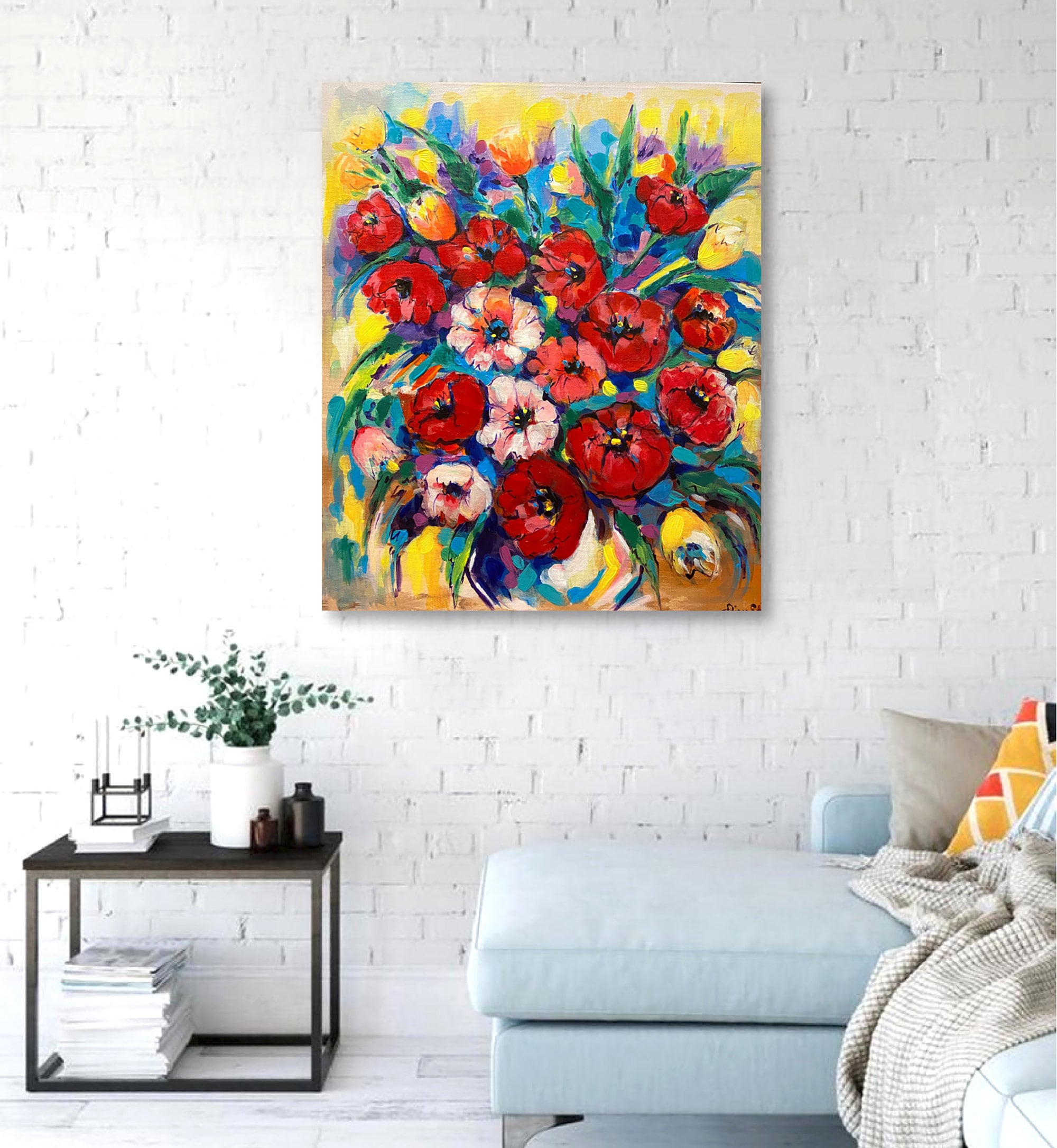 Poppies Oil Painting on Canvas Original Floral Art Poppies - Etsy