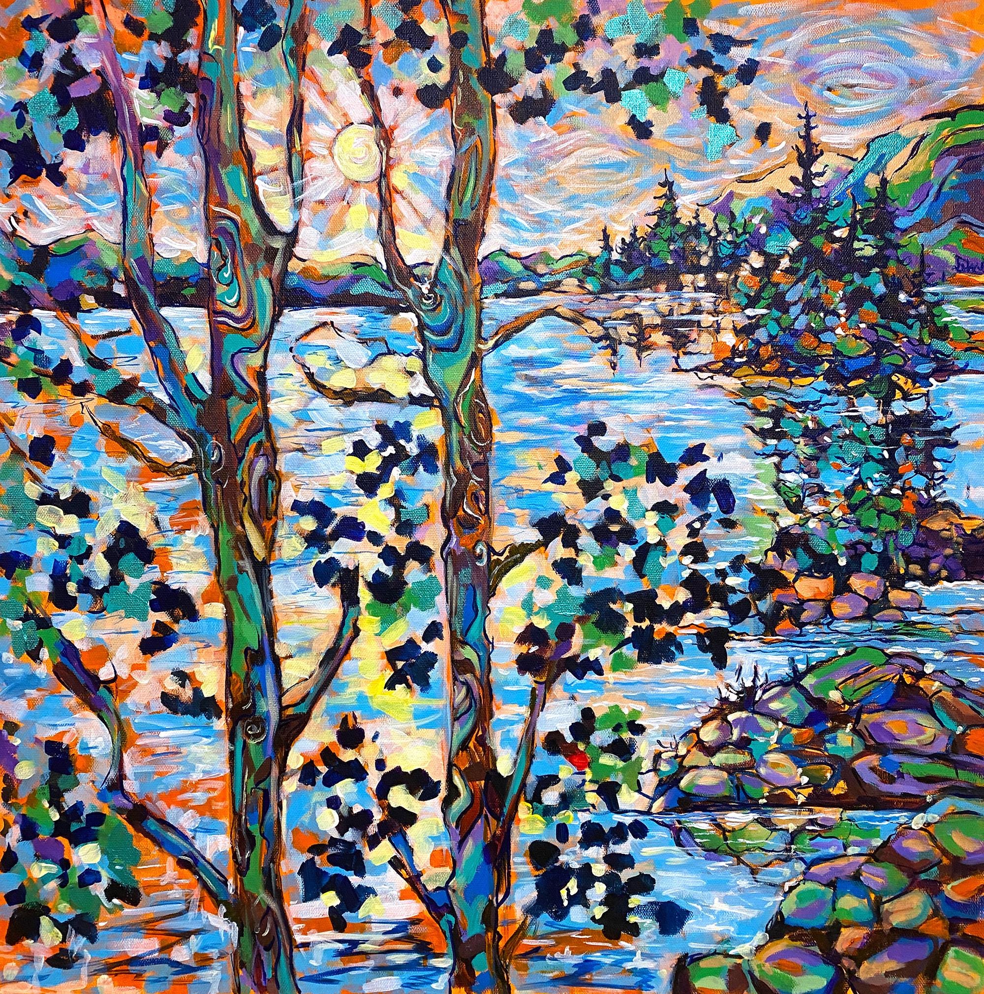 本物　油絵　オーストラリア人画家　ダイアナレイン オーストラリア画家旅で依頼されたZiNARTの絵画作品まとめ
