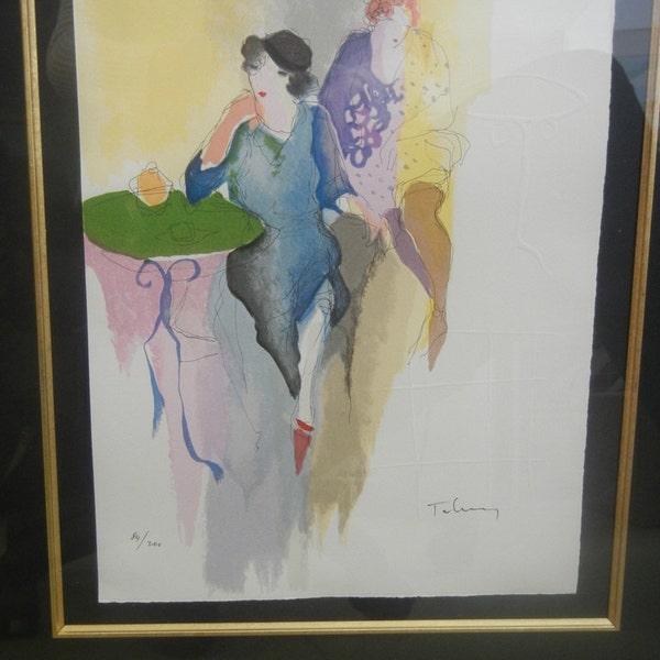 Itzchak TARKAY "Esperance " Plate IV from the 6 piece suite "Les Parisiens"