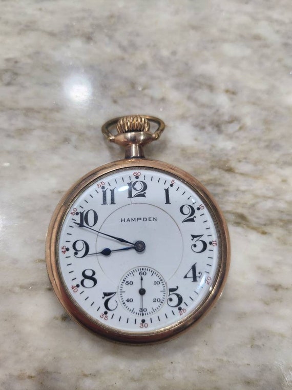 Antique Hampden Pocket watch 108, model 5, 1915, 1