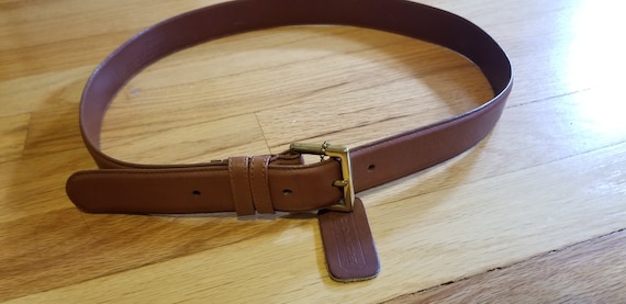 Authentic Coach Brown Leather Gold Tone Belt - Etsy display picture 1