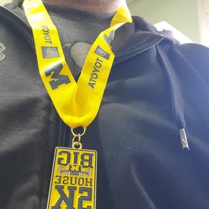 Michigan Wolverine Lanyard yellow