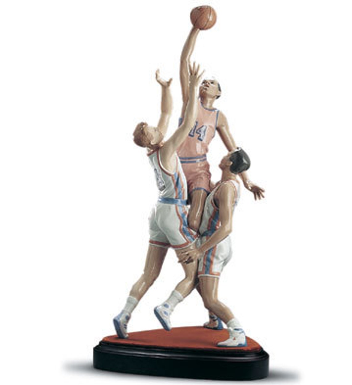 LLADRO To The Rim Porcelain Glazed Basketball Figurine Limited Etsy