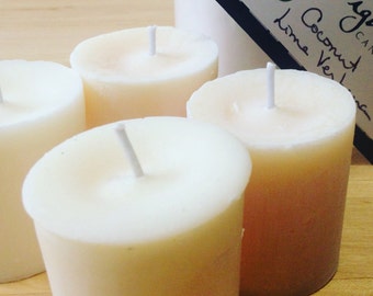 Vela votiva de cera de soja en liquidación (individual)