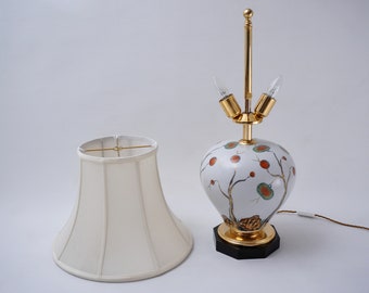 Giulia Mangani Vintage Porcelain Lamp Chinoiserie With