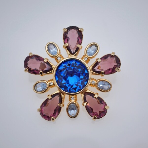 Swarovski Brooch Etsy