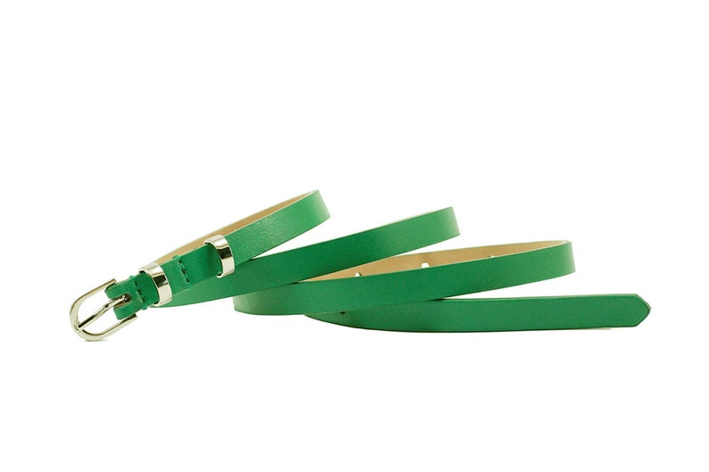 Leather belt waist belt green skinny belt green leather belt green thin belt green belt green dress belt green waist belt dress belt